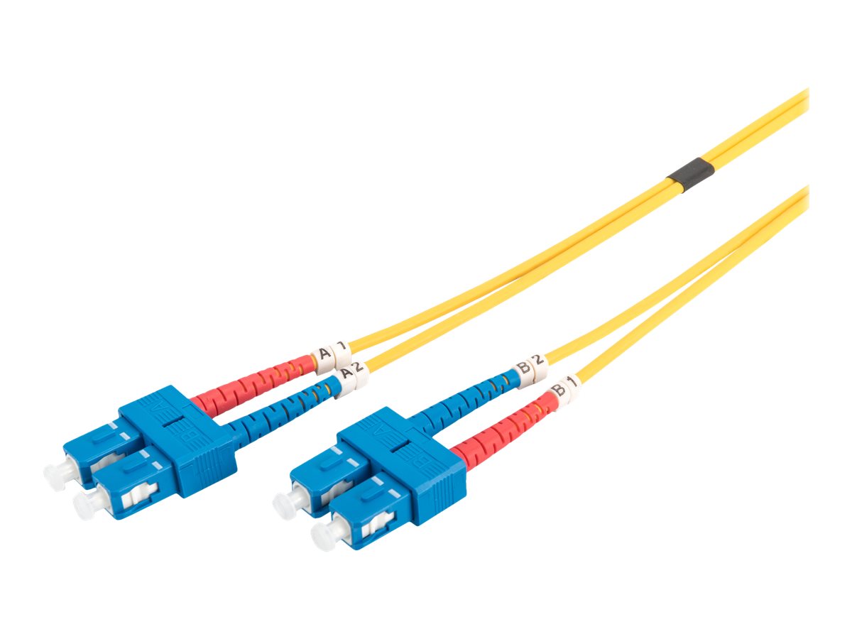 DIGITUS LWL Singlemode Patchkabel, SC / SC 5m gelb