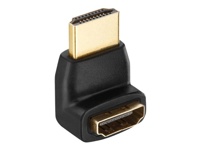 PureLink Adapter, HDMI St./HDMI Bu. gewinkelt 90°, FULL HD, BASIC, schwarz