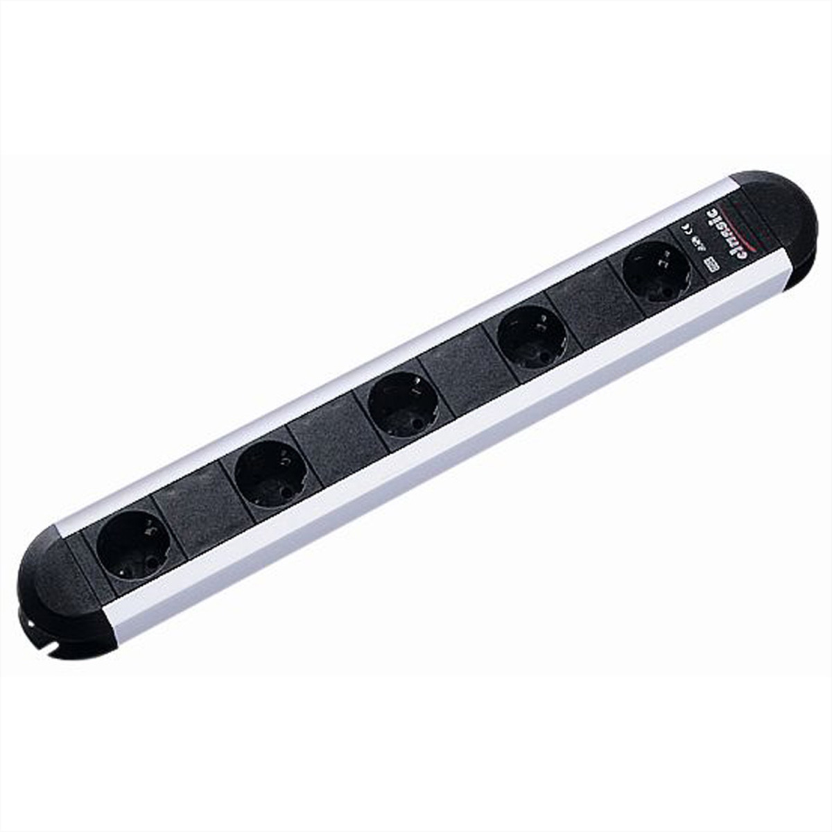 Bachmann Steckdosenleiste PRIMO ALU, 5-fach, schwarz, 2,0m, ohne Schalter Bachmann Steckdosenleiste PRIMO ALU, 5-fach, schwarz, 2,0m, ohne Schalter