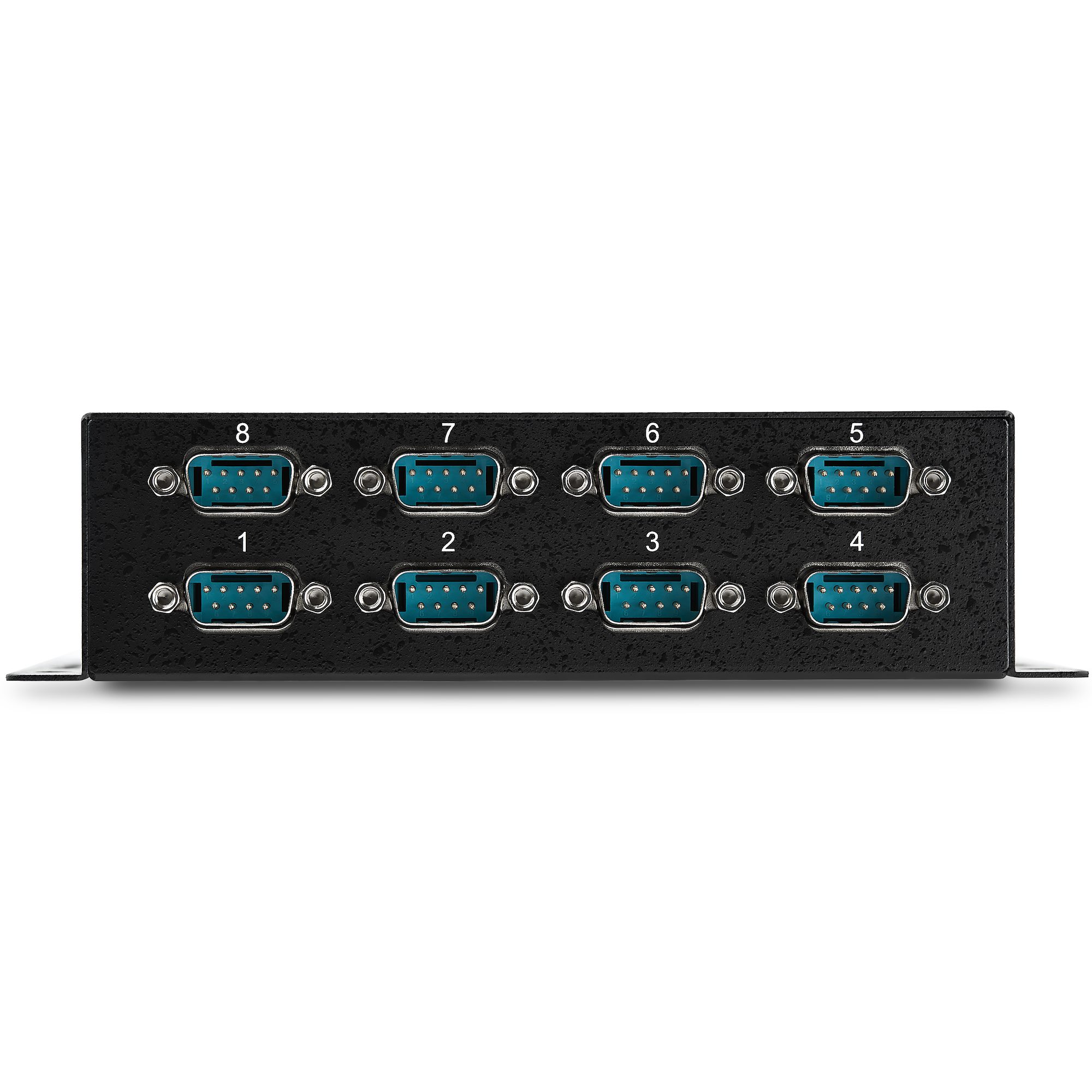 STARTECHCOM 8 Port USB auf Seriell RS232 Adapter Hub DINSchienen und Wandmontage fähig USB zu RS232 DB9 Konverter