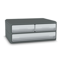 cep Schubladenbox MoovUp lichtgrau 1090216361, DIN A4 quer, DIN A5 quer mit 3 Schubladen cep Schubladenbox MoovUp lichtgrau 1090216361, DIN A4 quer, DIN A5 quer mit 3 Schubladen
