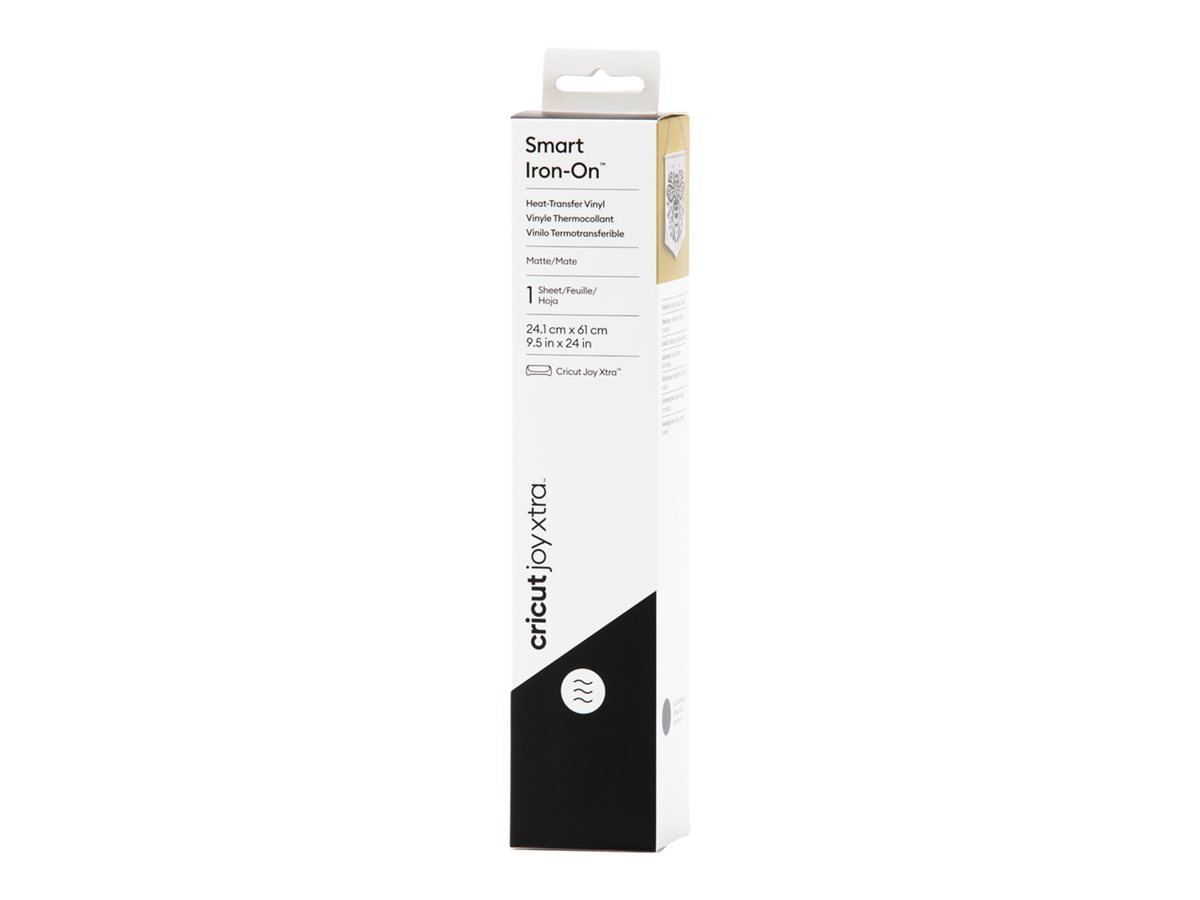 cricut™ Joy Xtra Smart Iron-On Aufbügelfolie schwarz 24,1 x 60,9 cm, 1 Rolle cricut™ Joy Xtra Smart Iron-On Aufbügelfolie schwarz 24,1 x 60,9 cm, 1 Rolle