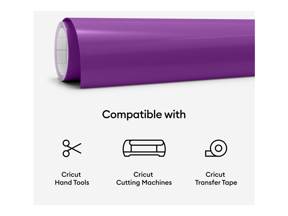 cricutâ„¢ FarbverÃ¤ndernde Vinylfolie permanent violett wÃ¤rmeaktivierend 30,5 x 61,0 cm,  1 Rolle