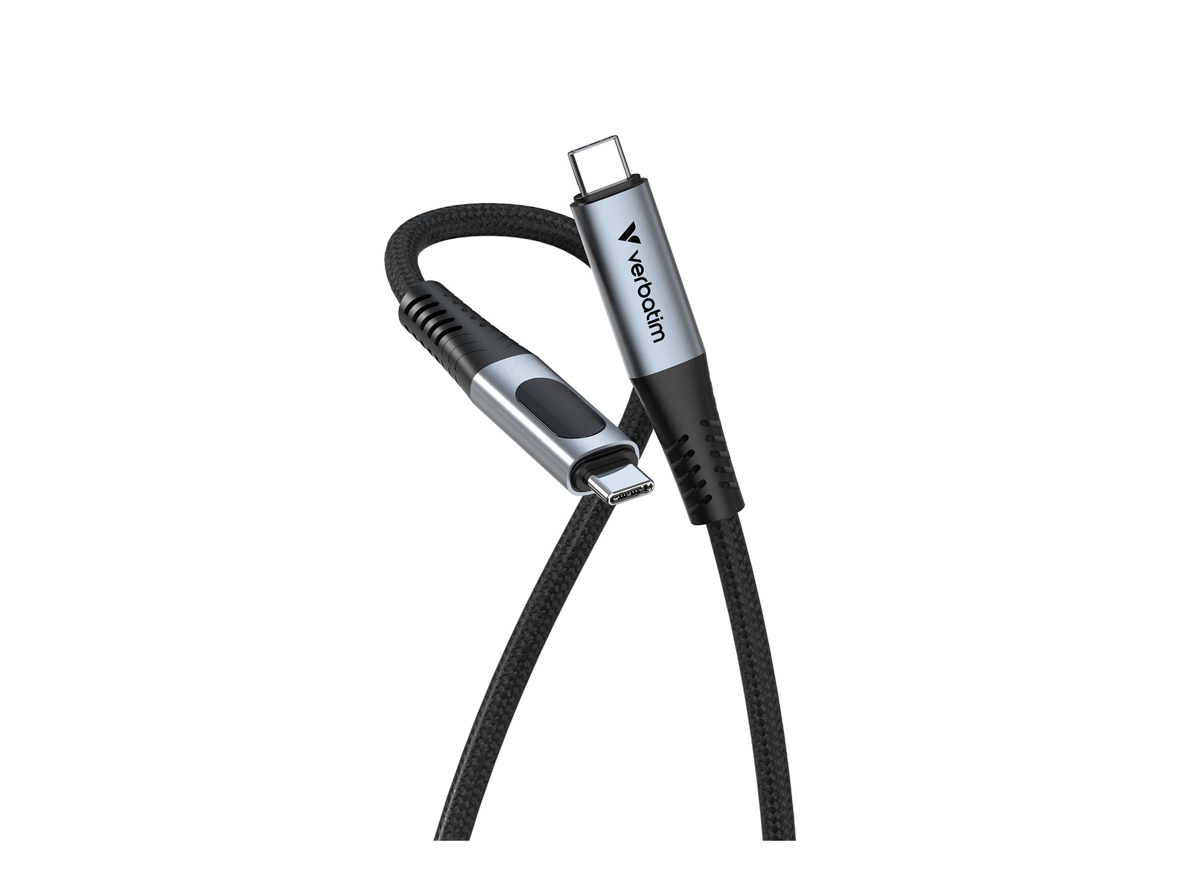 Verbatim Sync & Charge USB C to USB C 240W 40 Gbps Display 120 cm