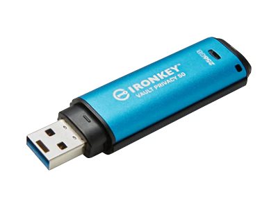 KINGSTON 256GB IronKey Vault Privacy 50 USB AES-256 Encrypted FIPS 197