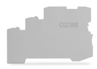 Wago Abschluss-/Zwischenplatte 1 mm dick fuer 3-Leiter-Klemmen grau