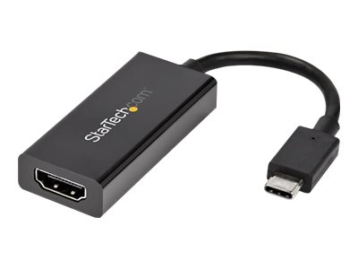 StarTech.com USB-C auf HDMI Adapter mit HDR - 4K 60Hz - Schwarz - USB Typ C auf HDMI Konverter - CDP2HD4K60H - externer Videoadapter - MegaChips MCDP2900 - Schwarz