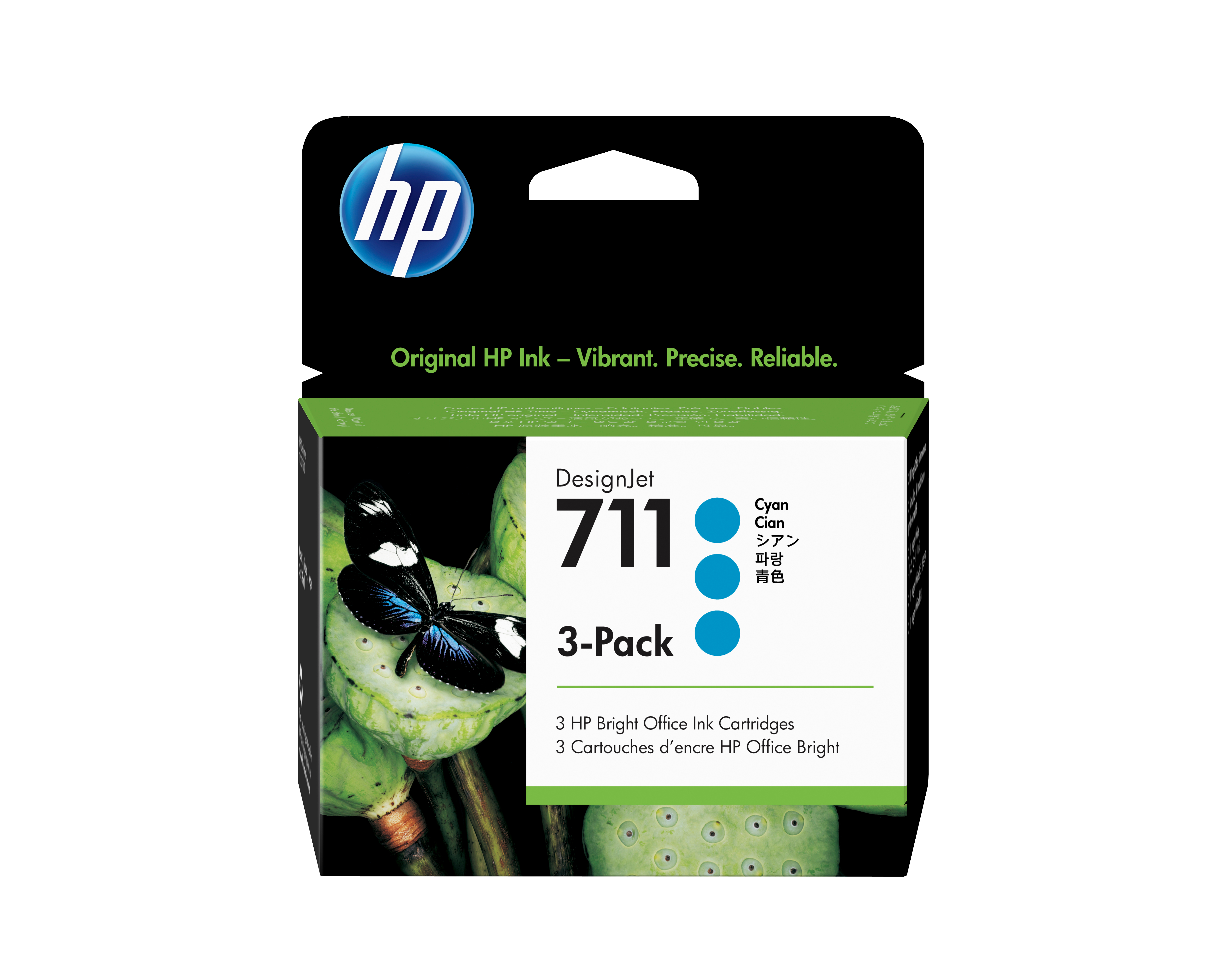 HP 711CZ134A cyan Druckerpatronen, 3erSet