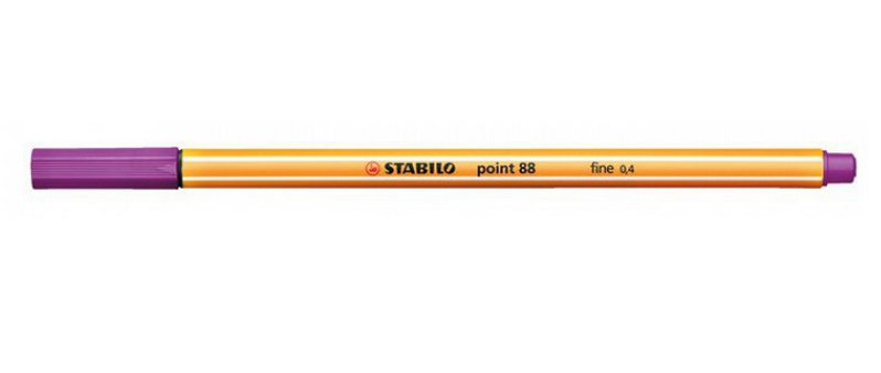 STABILO point 88 Fineliner lila 0,4 mm, 1 St. STABILO point 88 Fineliner lila 0,4 mm, 1 St.