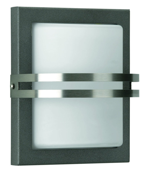 Albert Leuchten Wandleuchte LB25 Edelstahl anthrazit E27