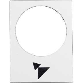 Schneider Electric Bezeichnungsschild 30x40mm weiß vorwärts langsam-schnell Schneider Electric Bezeichnungsschild 30x40mm weiß vorwärts langsam-schnell