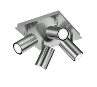 Trio Leuchten Deckenleuchte LB25 Nickel-matt excl.4xGU10 max.35W Trio Leuchten Deckenleuchte LB25 Nickel-matt excl.4xGU10 max.35W