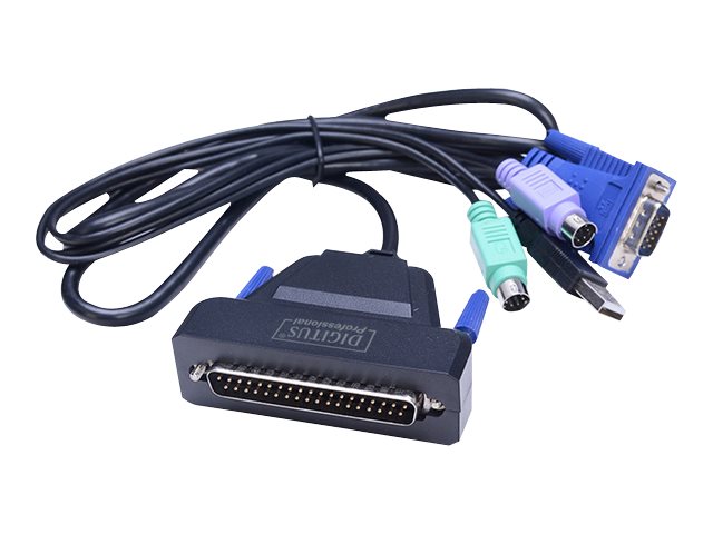 Digitus 19 LCD KVM Konsole, 1Port VGA, deutsche Tastatur