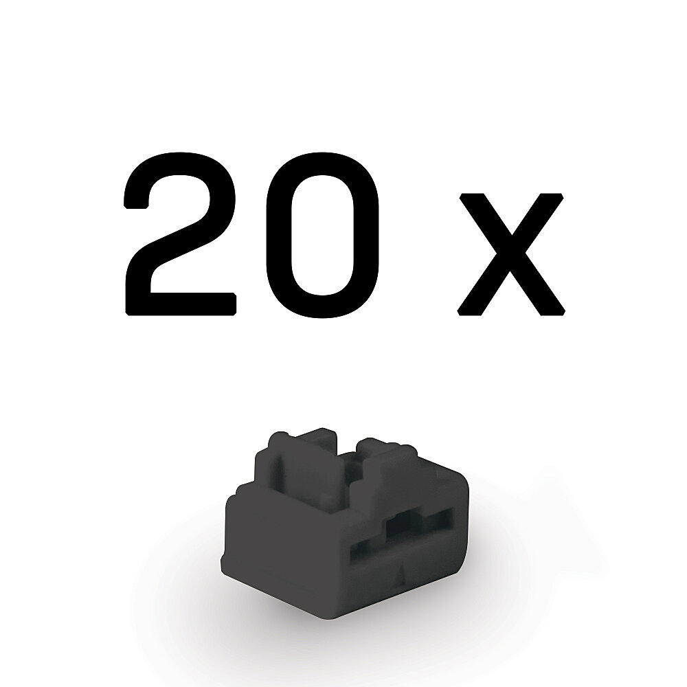 LINDY RJ45 Port Schlösse SCHWARZ 20 Stuck
