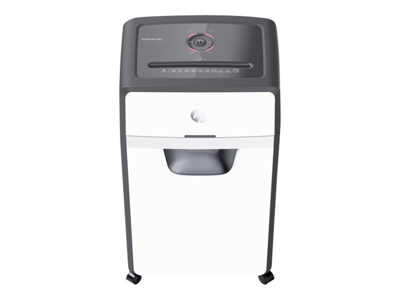 HP OneShred 24CC Aktenvernichter mit Partikelschnitt P-4, 4 x 35 mm, bis 24 Blatt, weiÃ