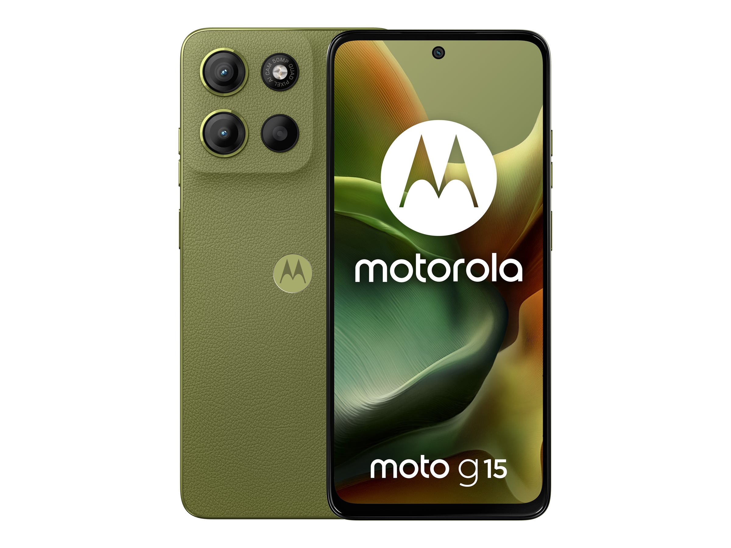 MOTOROLA moto g15 Dual-SIM-Smartphone iguana green 128 GB