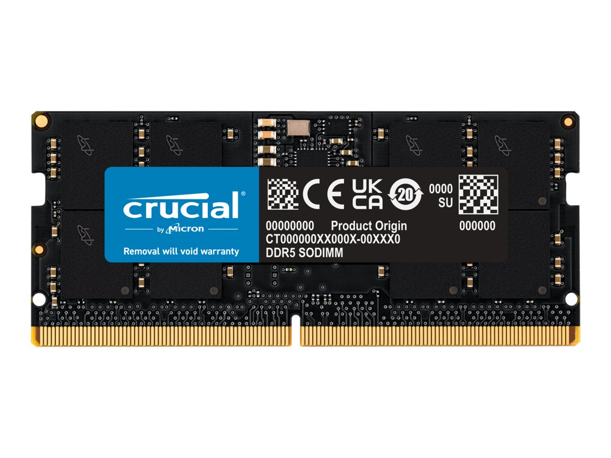 Crucial DDR5 16GB 4800 SODIMM CT16G48C40S5