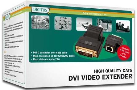 DIGITUS DVI Extender ueber Cat5 50m 1920x1200