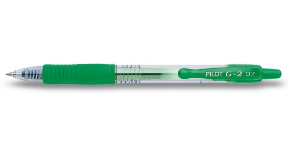 PILOT G2 Gelschreiber gruen/transparent 0,4 mm, Schreibfarbe: gruen, 1 St.