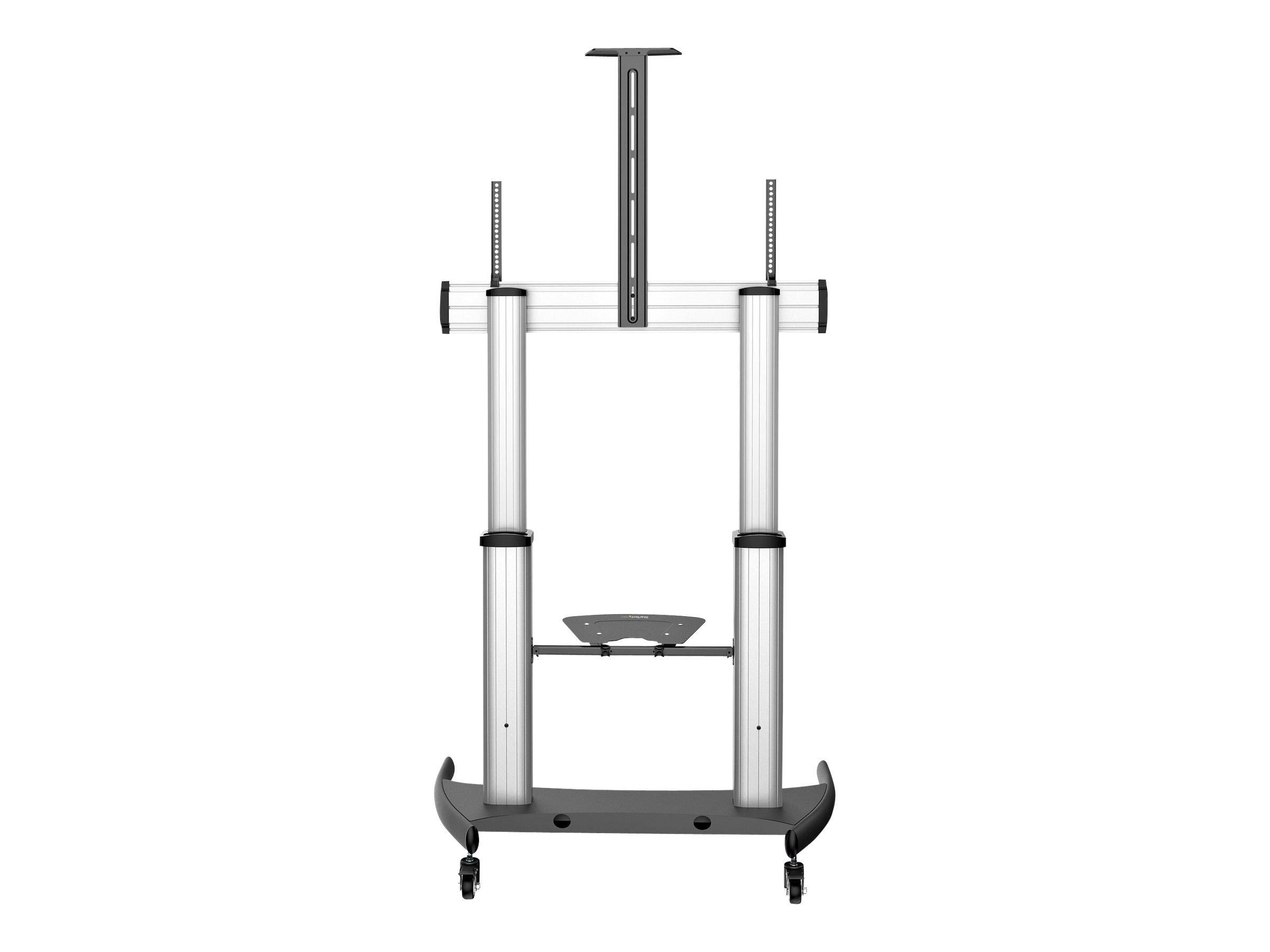 STARTECH.COM Mobile TV Stand - For 60-100inch Display 100kg Height Adjustable Rolling TV Floor Stand