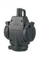 ABL SursumDreifachkupplung SCHUKO 1173503 schwarz 2polig+Erde 16A 250V ABL SursumDreifachkupplung SCHUKO 1173503 schwarz 2polig+Erde 16A 250V