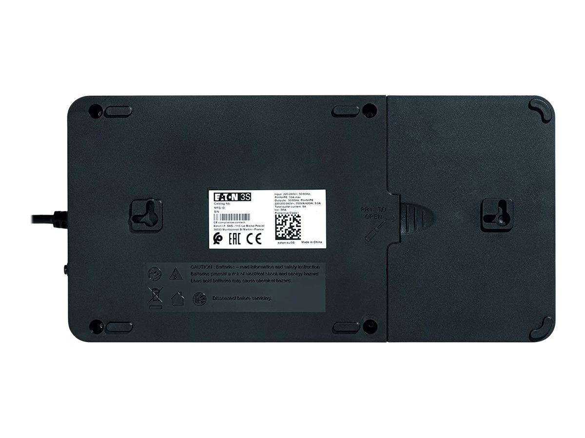 EATON 3S 700 DIN UPS with battery and surge protection