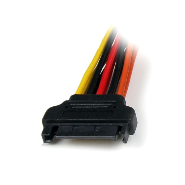 STARTECHCOM 6in Latching SATA Power Y Splitter Cable Adapter MF