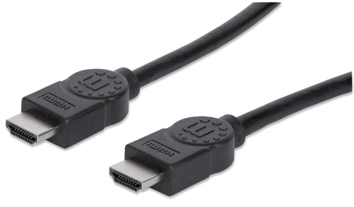 MANHATTAN High Speed HDMIKabel ARC 3D 4K30Hz HDMIStecker auf HDMIStecker geschirmt schwarz 5m