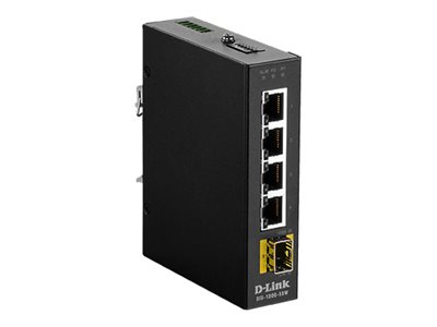 D-LINK DIS-100G-5SW 5 Port Unmanaged Industrie Switch with 4 x 10/100/1000BaseTX ports & 1 x 100/1000BaseSFP ports D-LINK DIS-100G-5SW 5 Port Unmanaged Industrie Switch with 4 x 10/100/1000BaseTX ports & 1 x 100/1000BaseSFP ports