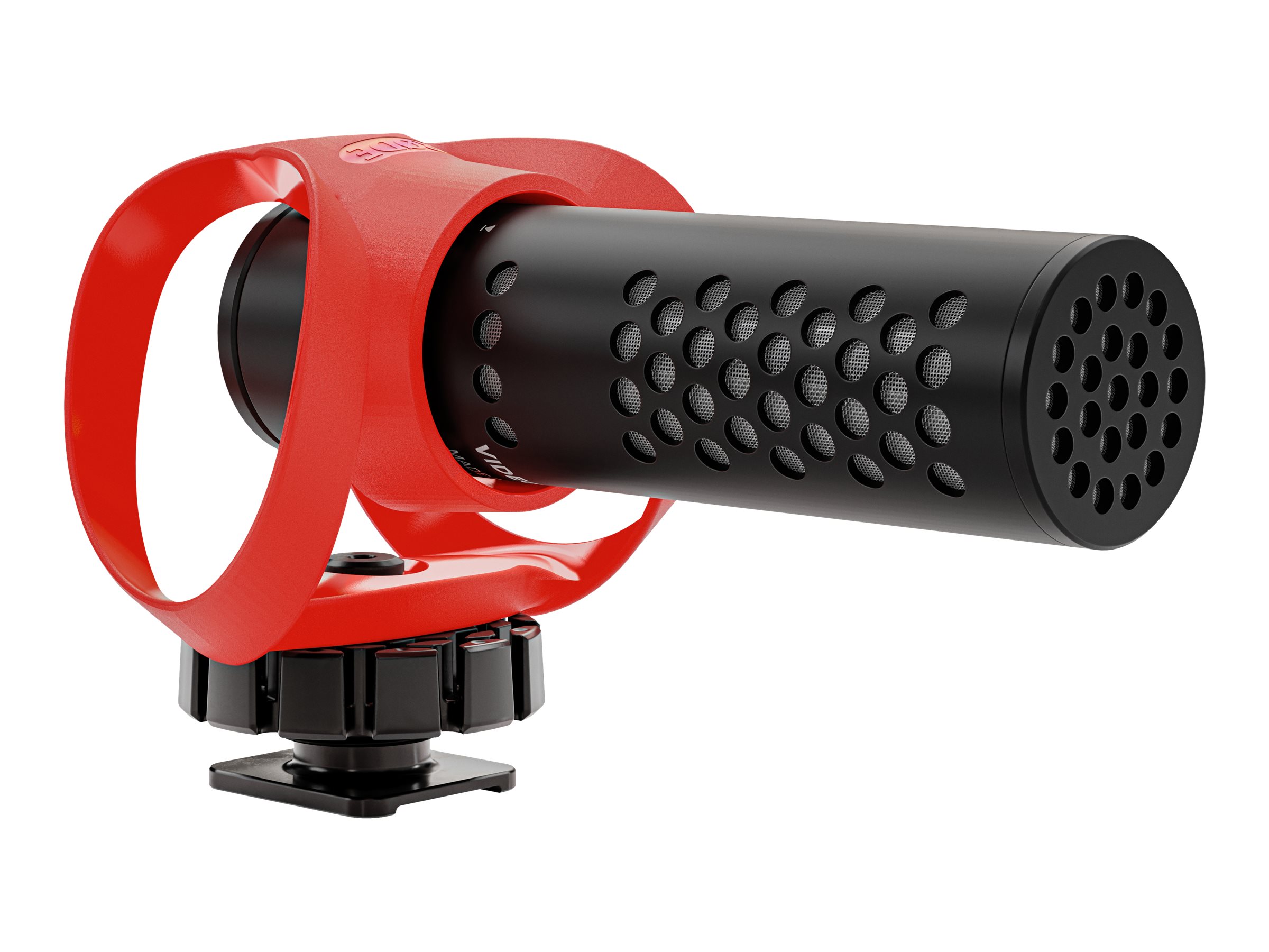 Rode VMICROII VideoMicro II Ultra-kompaktes Richtrohrmikrofon, Schwarz/Rot