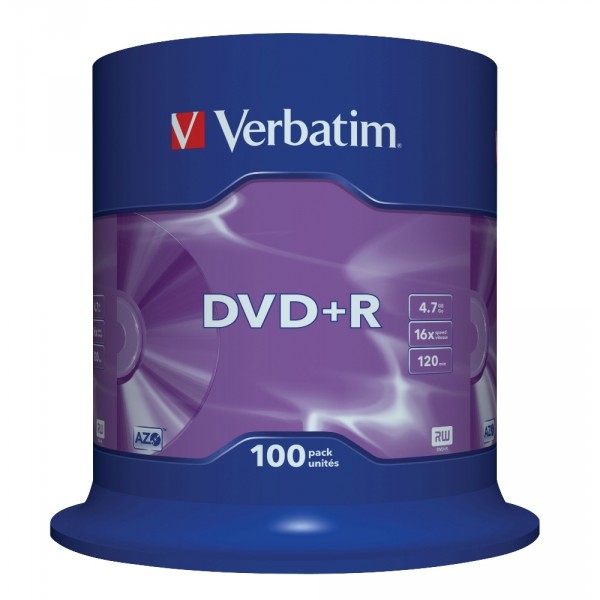 VERBATIM DVD+R 4.7GB 16x (100) SP