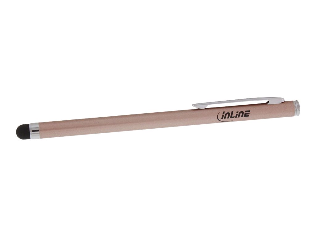 INLINE Stylus Stift fuer Touchscreens von Smartphone und Tablet rose