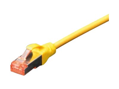 DIGITUS Patchkabel Cat6  S/FTP 2xRJ45  5.0m gelb Hebelschutz Polybeutel