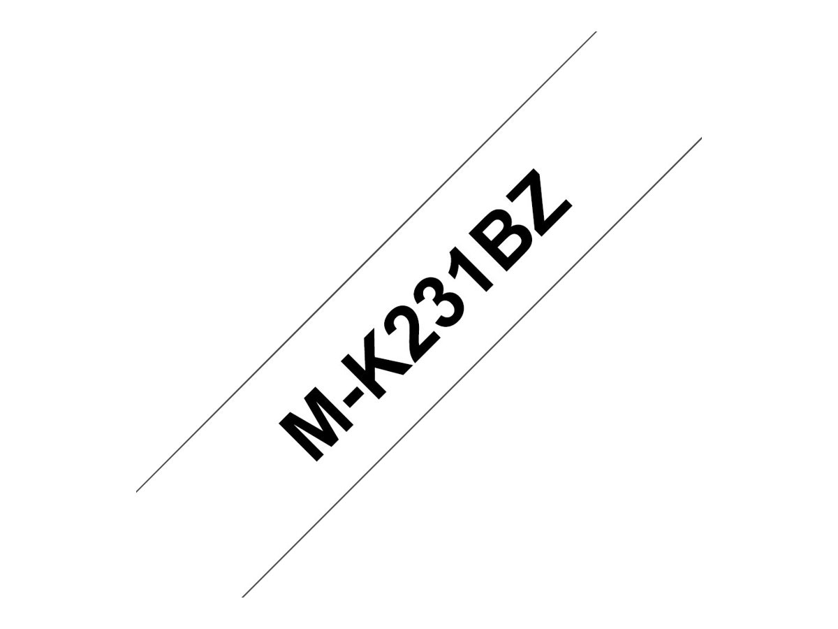 MK231BZ BROTHER PTOUCH 12mm WEISS-SCHW