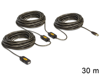 Delock Kabel USB 2.0 Verlaengerung, aktiv 30 m