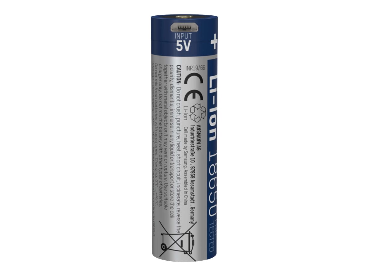 ANSMANN USB-Akku 18650 3400 mAh USB-C 18650 3.400 mAh ANSMANN USB-Akku 18650 3400 mAh USB-C 18650 3.400 mAh