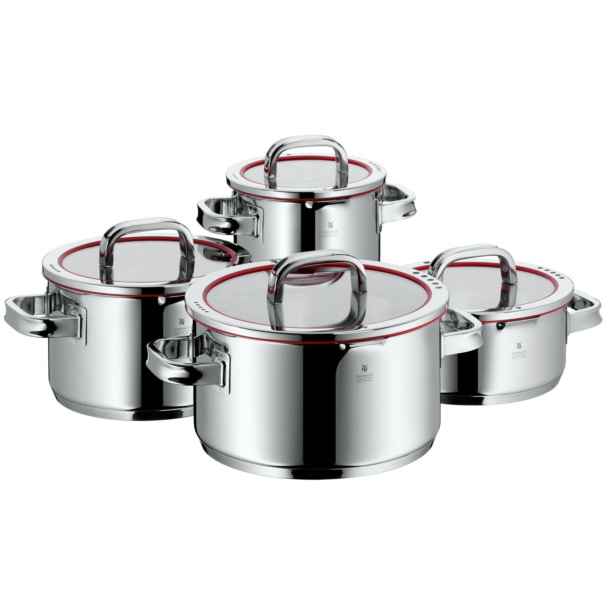 WMF TopfSet Function 4 silber 4tlg, 4 St