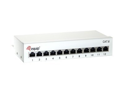 equip PatchPanel 12-Port Cat.6 geschrimt