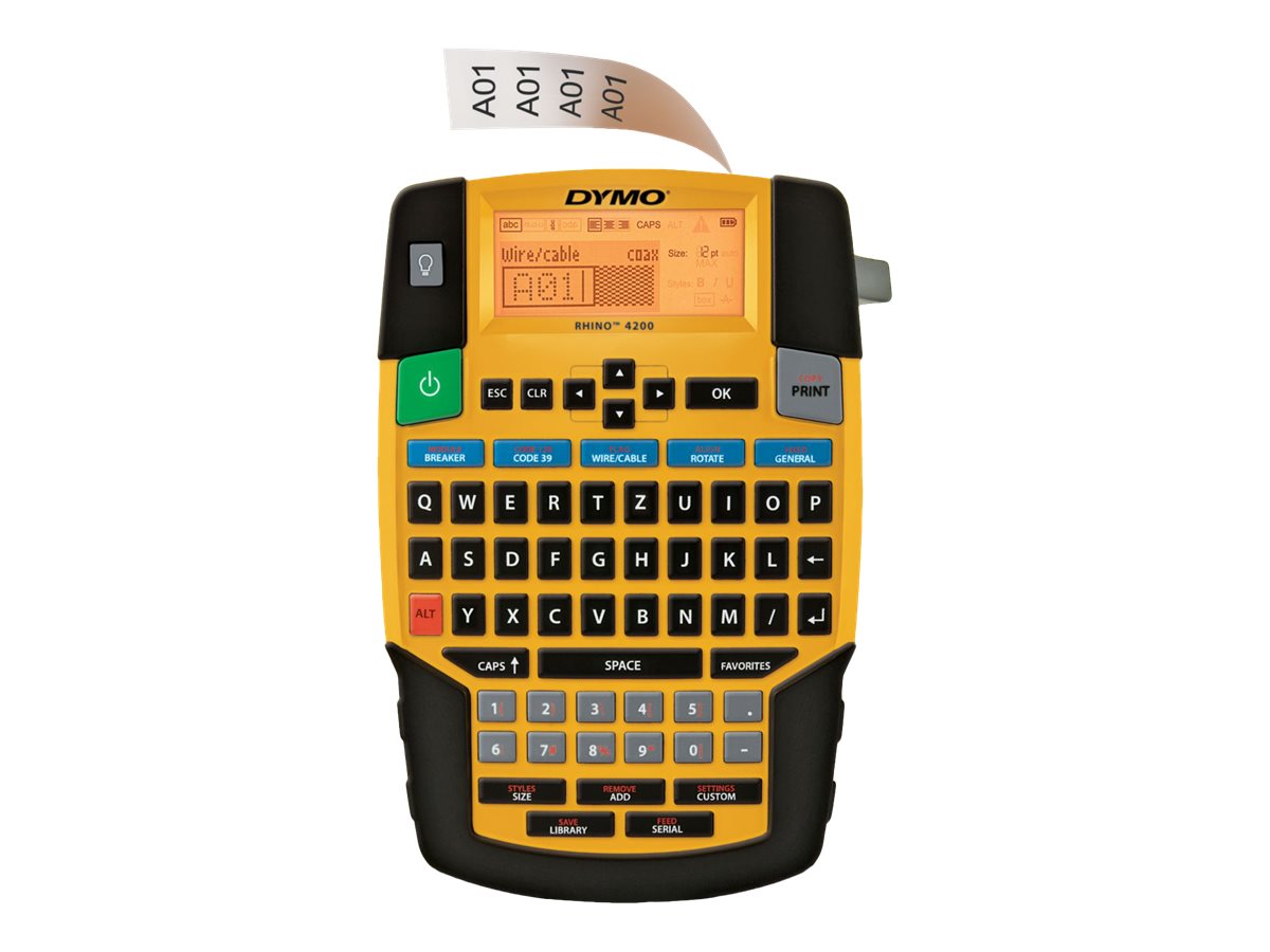 DYMO Rhino 4200 Set BeschriftungsgerÃ¤t gelb, schwarz