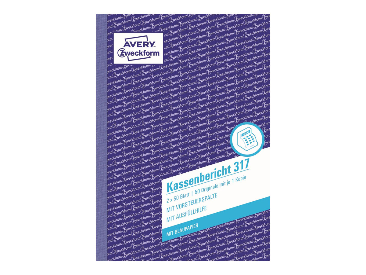 AVERY Zweckform Kassenbericht Formularbuch 317