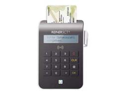 REINERSCT cyberJack RFID komfort. nPA-Chipkartenleser (eID+eSig) Dual Interf.Ausweis-Leser  s.PIN-Eingabe Display BSI zertifiziert REINERSCT cyberJack RFID komfort. nPA-Chipkartenleser (eID+eSig) Dual Interf.Ausweis-Leser  s.PIN-Eingabe Display BSI zertifiziert