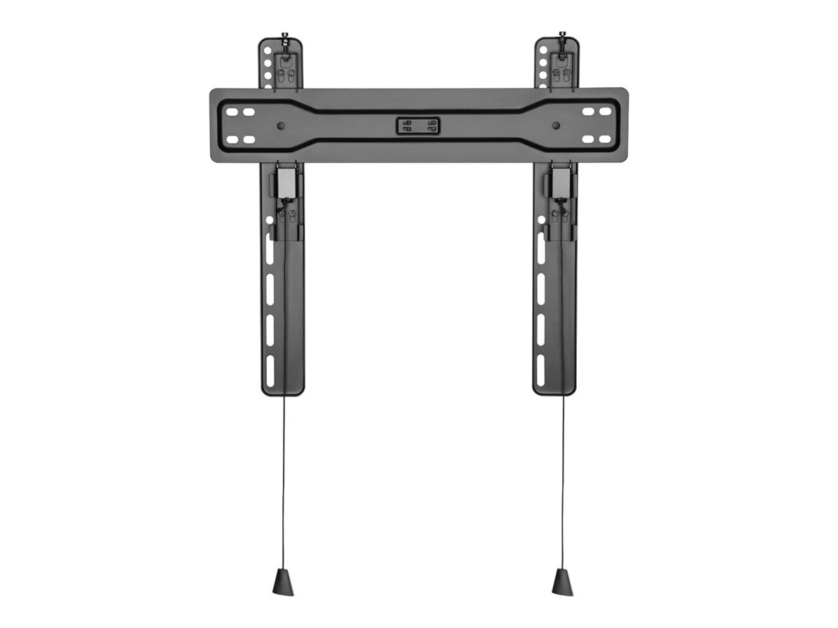 NEOMOUNTS W400BLACK Ultraflache Wandhalterung Fix 81,28-139,7cm 32-55Zoll max 35kg VESA bis 400x400 Ultraslim 1,8cm schwa
