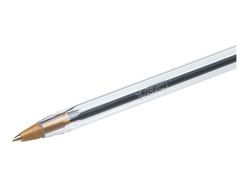 BIC Kugelschreiber Cristal transparent, Schreibfarbe: blau, 50 St.