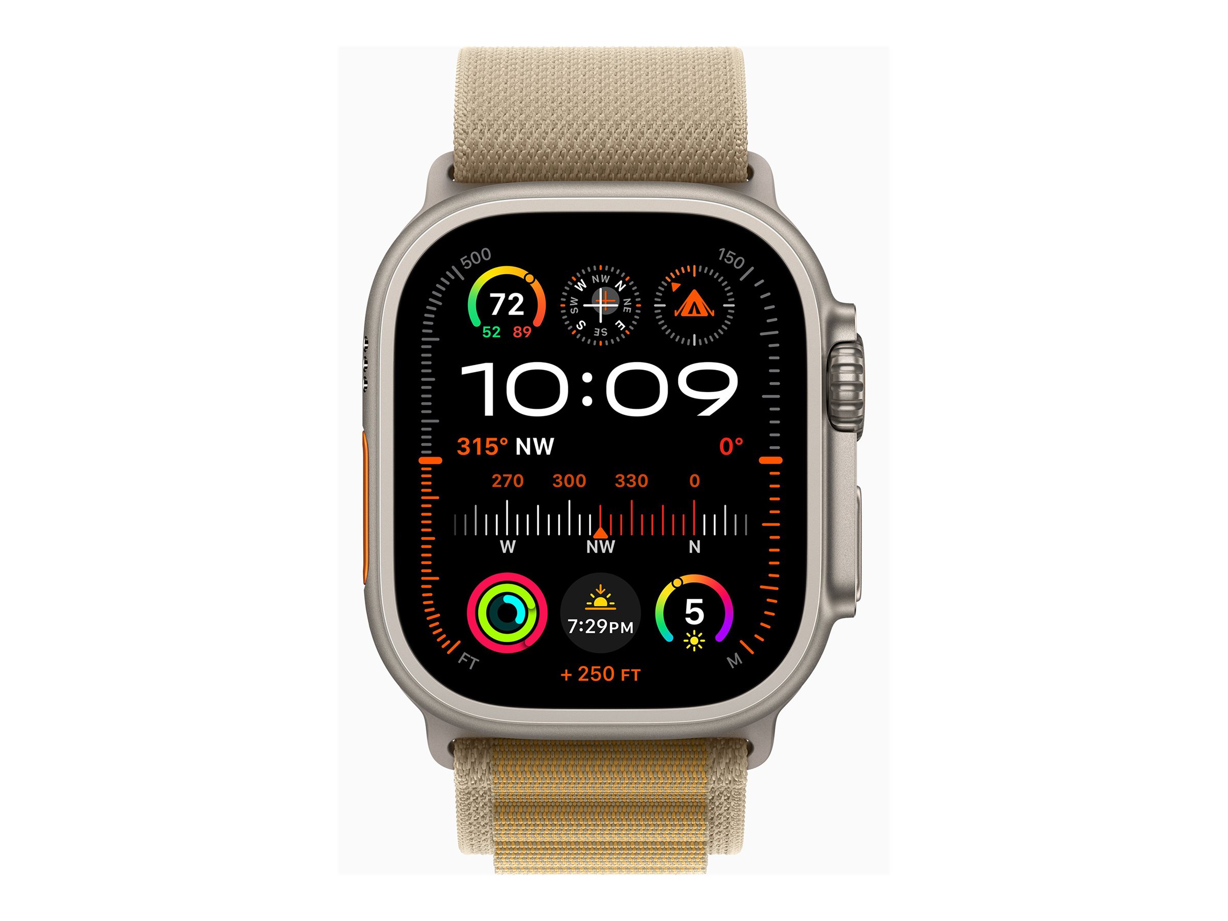 APPLE Watch Ultra 2 GPS + Cellular 49mm Natural Titanium Case with Tan Alpine Loop - Large APPLE Watch Ultra 2 GPS + Cellular 49mm Natural Titanium Case with Tan Alpine Loop - Large