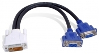 MATROX CAB-DVI-2XAF DVI-I to HD15 dual monitor adapter cable 1 foot MATROX CAB-DVI-2XAF DVI-I to HD15 dual monitor adapter cable 1 foot