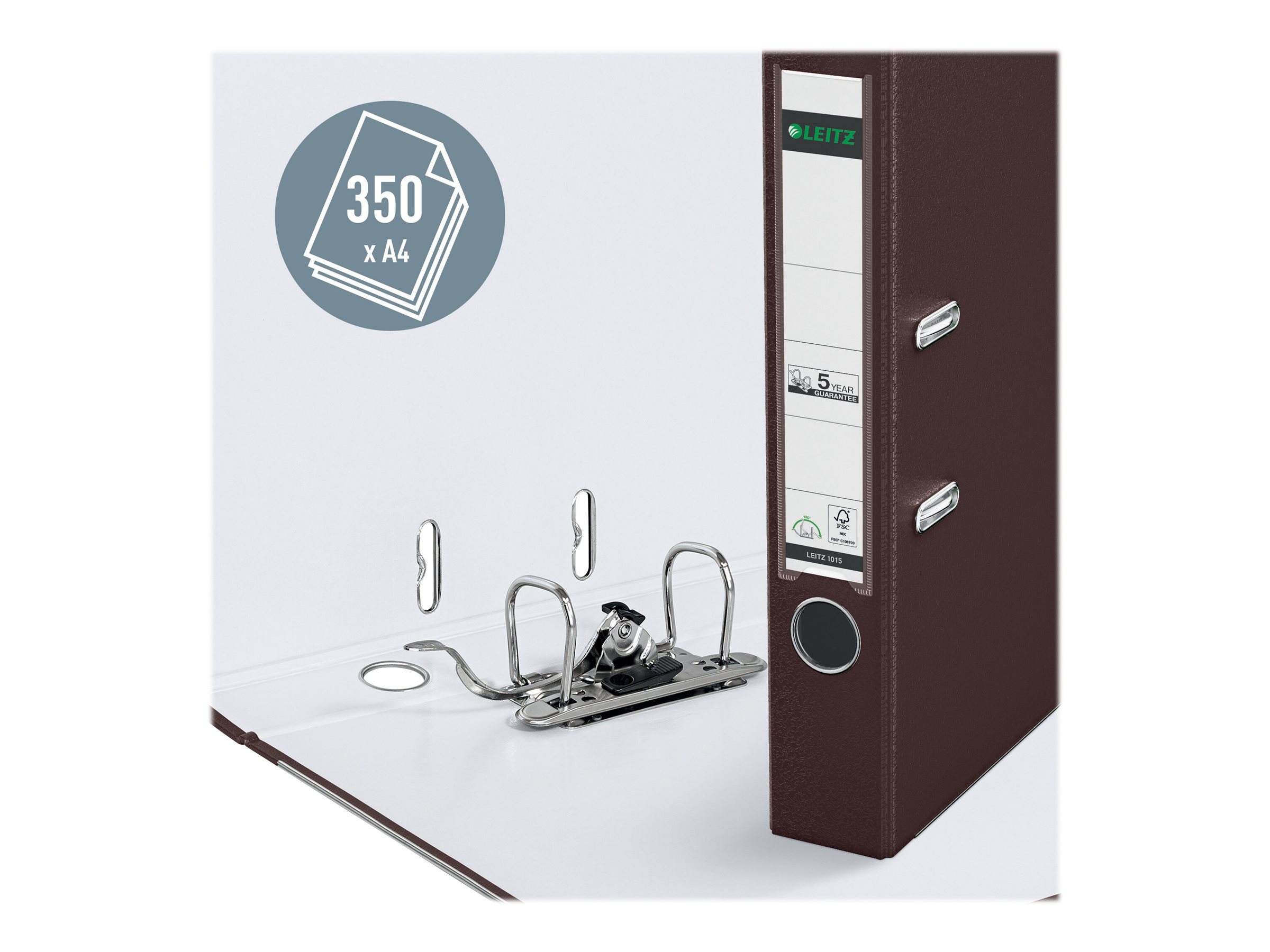 LEITZ 1015 Ordner braun Kunststoff 5,2 cm DIN A4
