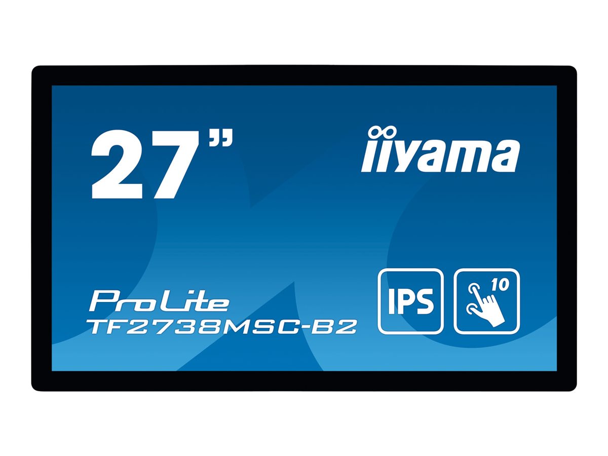 IIYAMA TF2738MSC-B2 68,6cm 27Zoll IPS 1920x1080 10 Points Touch 1000:1 425cd/m2 5ms DVI HDMI DP USB Touch Interface Speakers 2x3W IIYAMA TF2738MSC-B2 68,6cm 27Zoll IPS 1920x1080 10 Points Touch 1000:1 425cd/m2 5ms DVI HDMI DP USB Touch Interface Speakers 2x3W