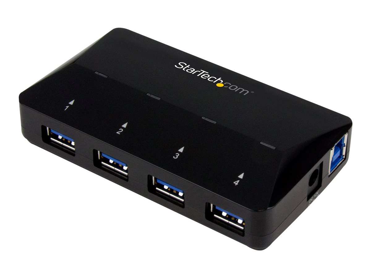 STARTECHCOM 4 Port USB 30 Hub plus dedizierter Ladeanschluss 1 x 24 A Port Desktop USB Hub und Schnelllade Station
