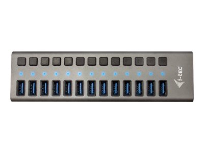 I-TEC USB 3.0 Charging HUB 13port port mit externem Netzadapter 60W 13x USB Ladeport fuer Tablets Notebooks Ultrabooks PC