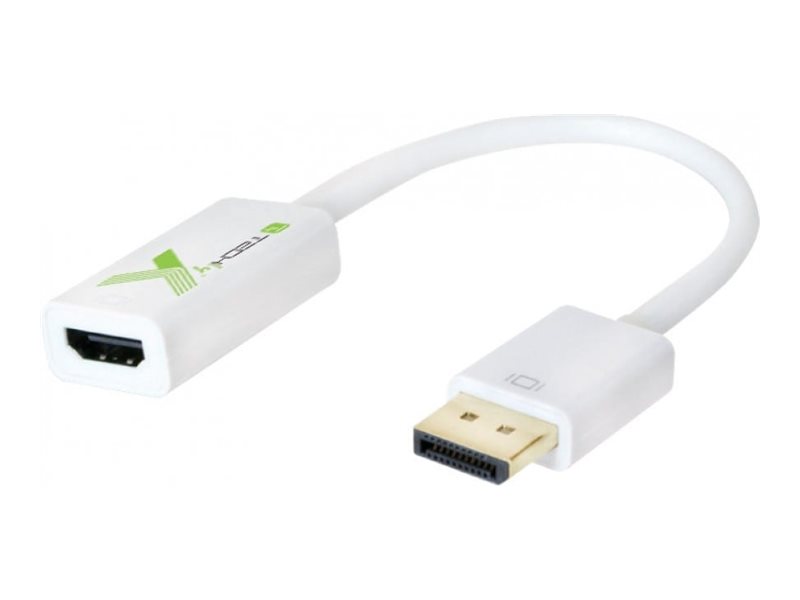 TECHLY Adapter DisplayPort M 1.2 auf HDMI F passiv 1080p 60Hz weiss